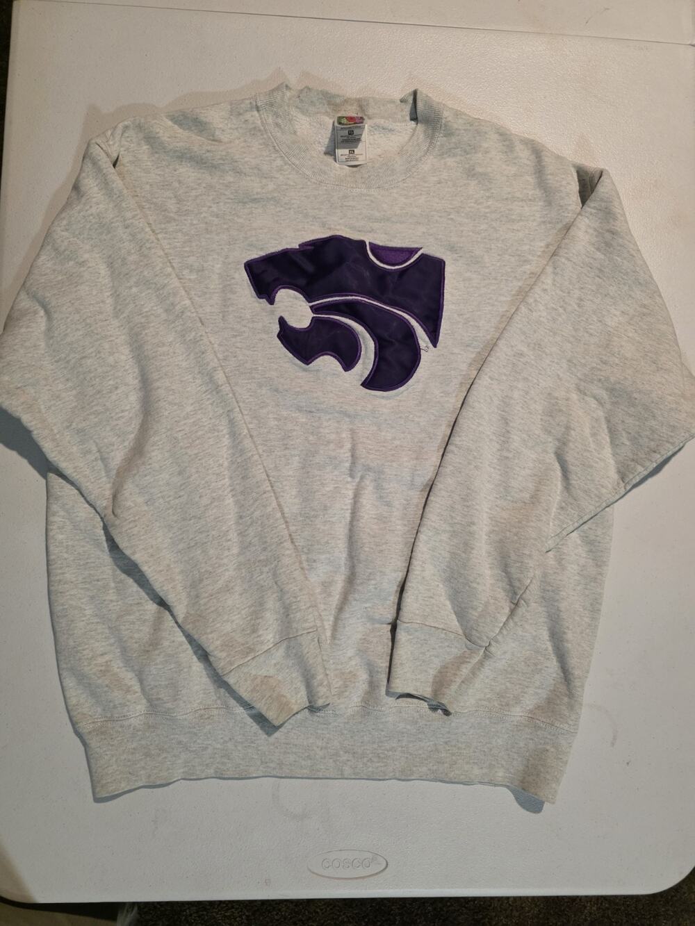 VTG Kansas State Wildcats K-State Sweatshirt XL Fruit of the Loom Heavy Sweater